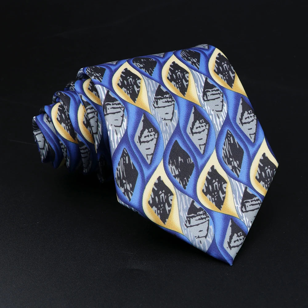 Torlonia - Blue Abstract Teardrop Tie