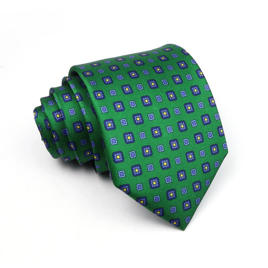 Ickenham - Green Floret Dot Tie
