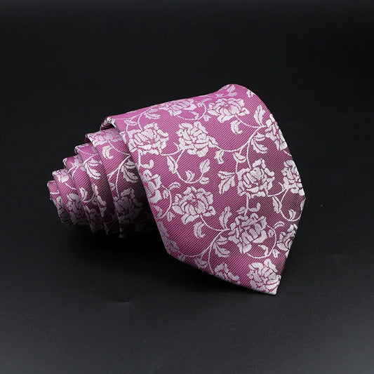 Villeneuve - Pink & Ivory Floral Tie