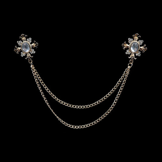 Talisman Brooch - Gilded Mist Regal Fleur