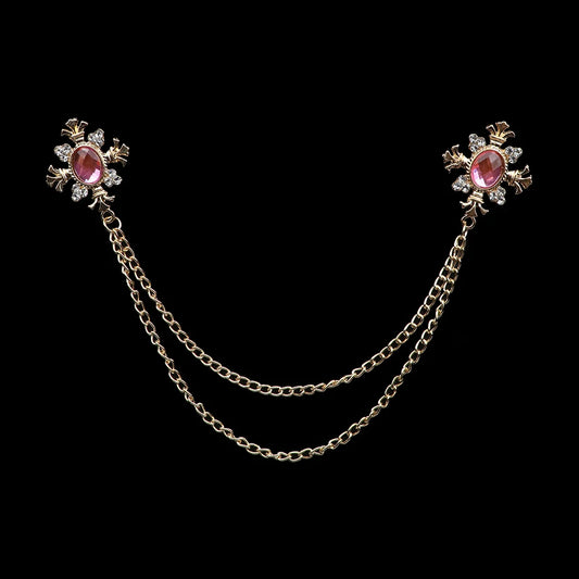 Talisman Brooch - Gold Rose Regal Fleur
