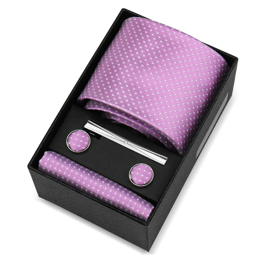 La Trémoille - Classic Lavender Micro-Dot Tie