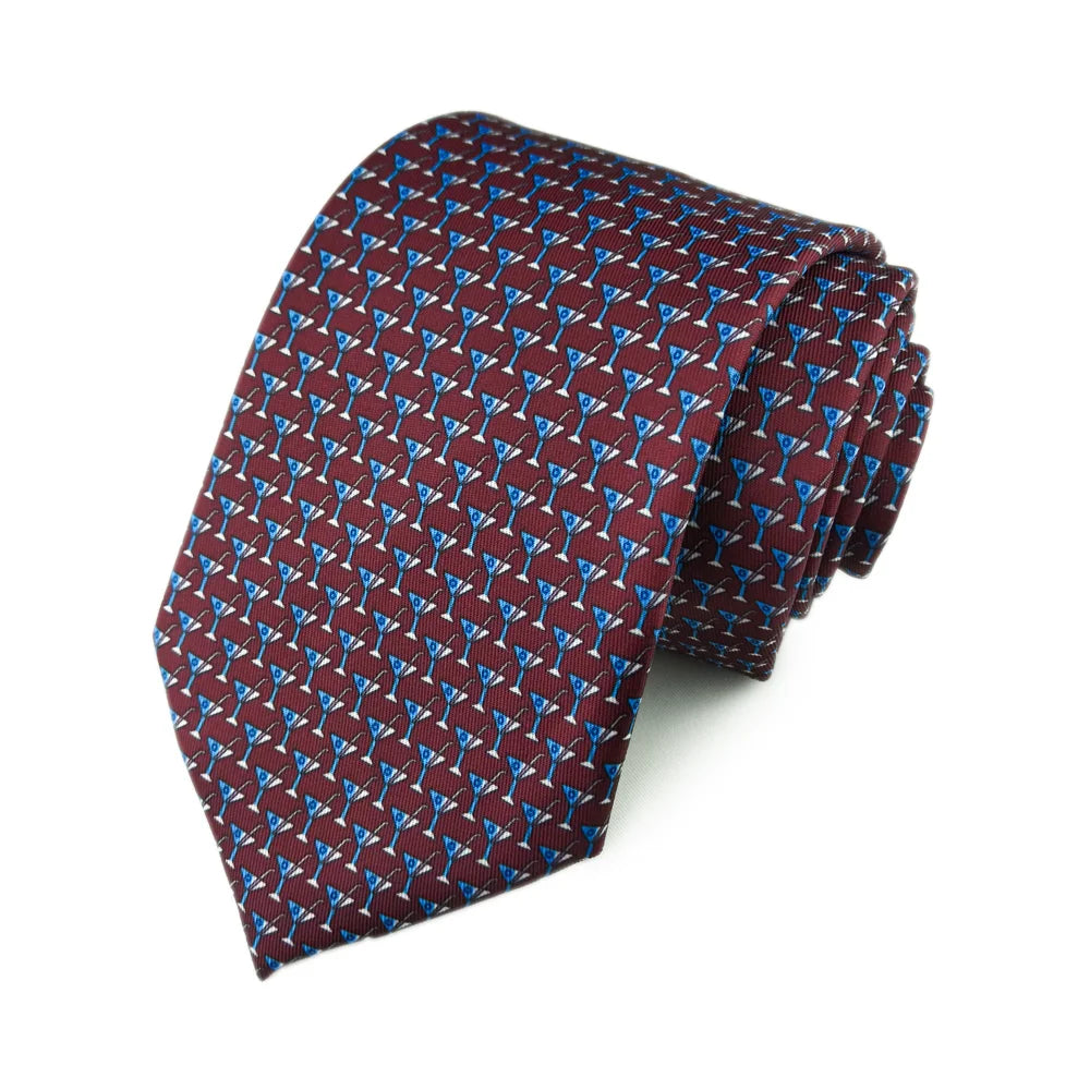 Cawood - Burgundy Martini Tie
