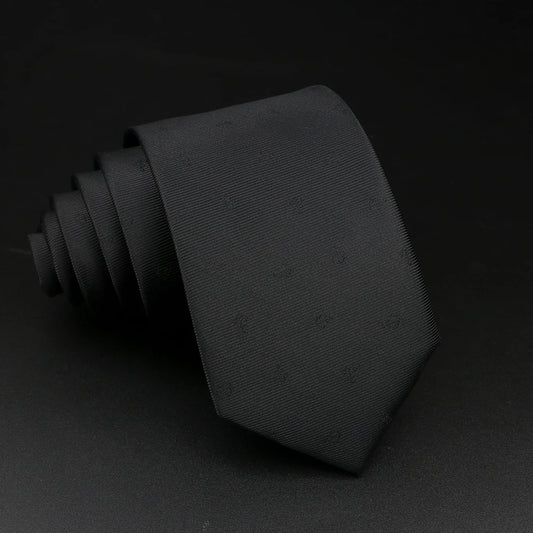 Stafford - Black Anchor Pattern Tie