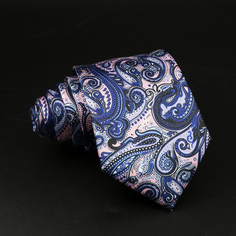Medolago - Lilac Midnight Paisley Tie