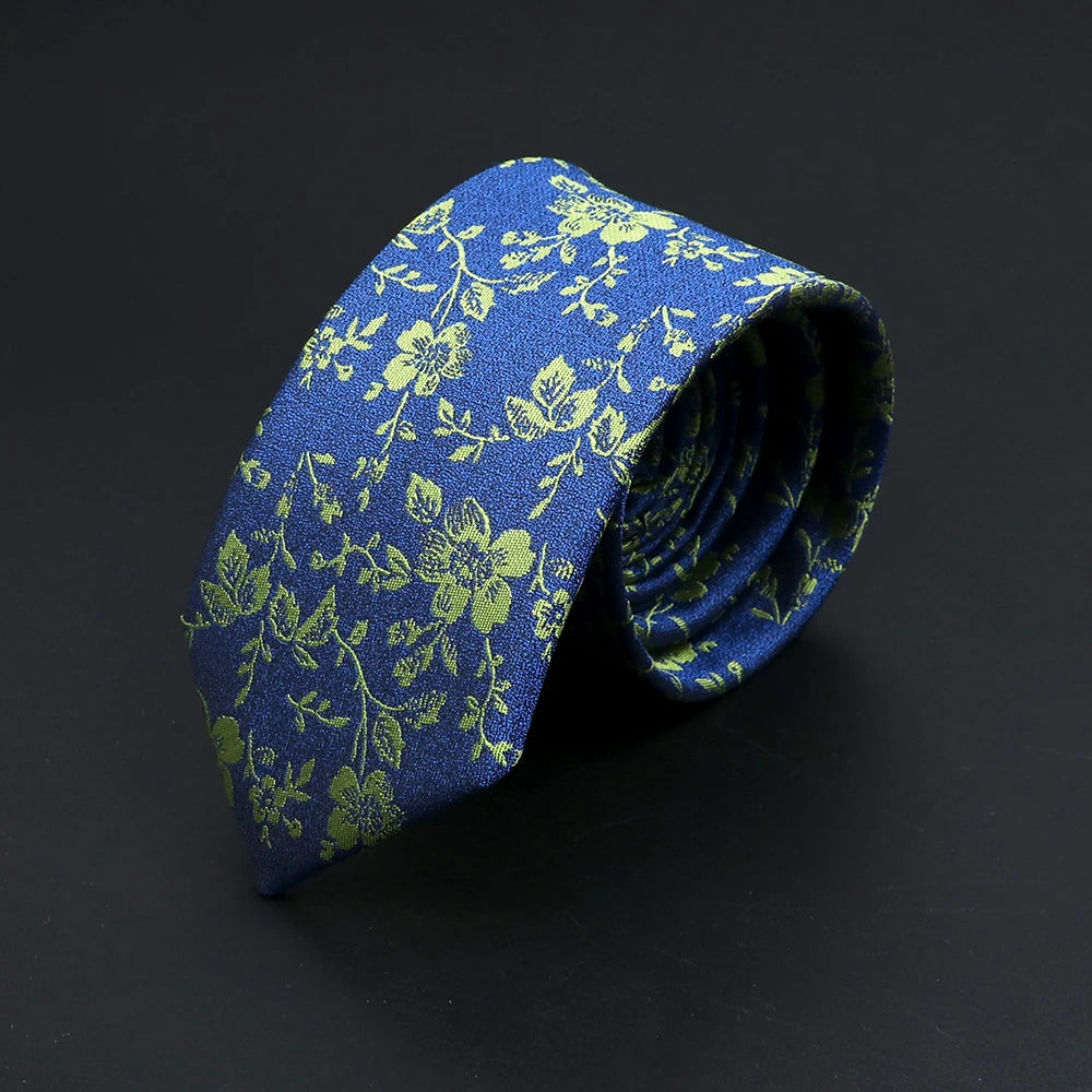 Ilminster - Blue Green Vine Floral Tie