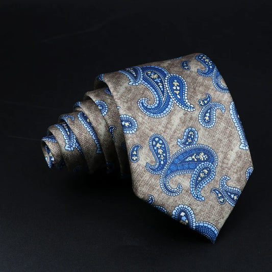 Avogadro - Navy & Gold Paisley Elegance Tie