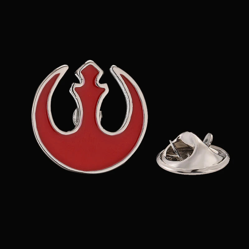 Crimson Crest brooch