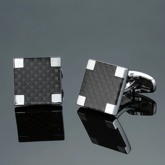 Talisman Cufflink – Midnight Carbon