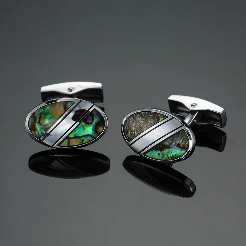 Talisman Cufflink – Aurora Pearl