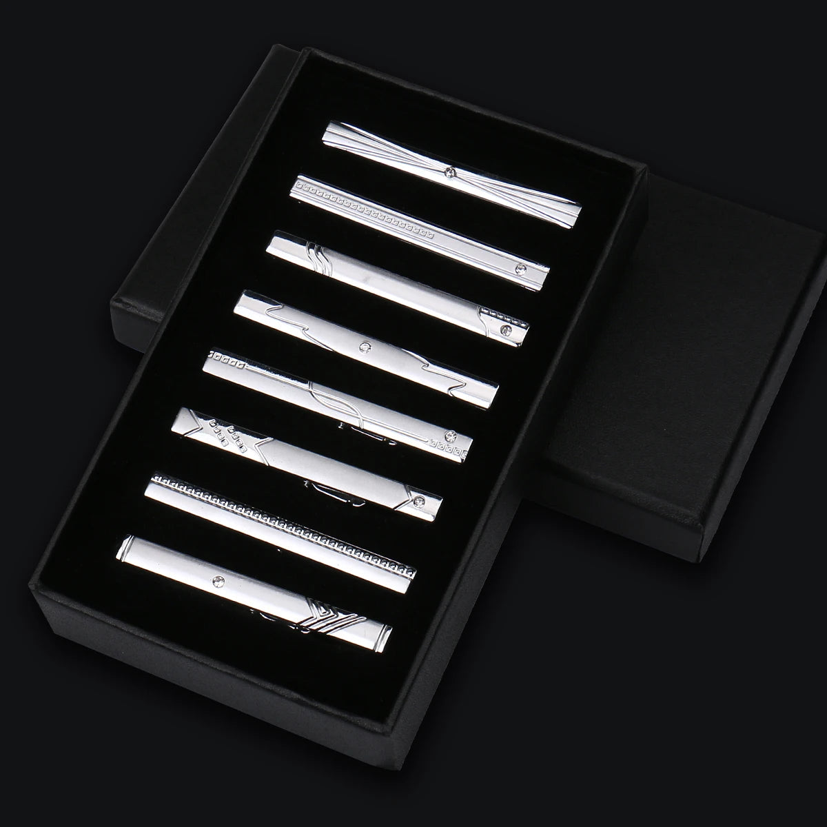 Talisman Tie Clip Set - Heritage Grid