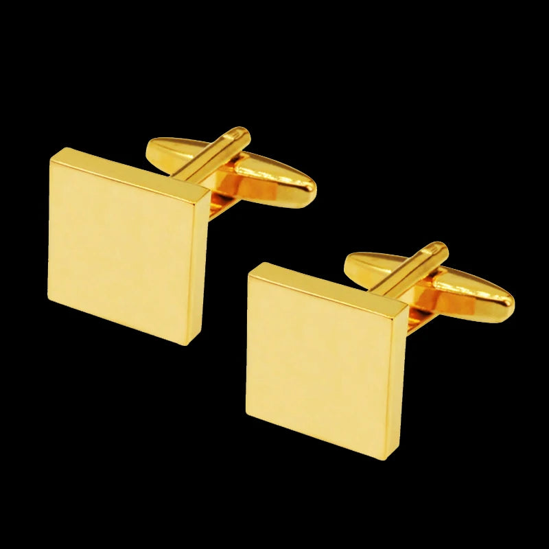 Polished Gold Square cufflinks