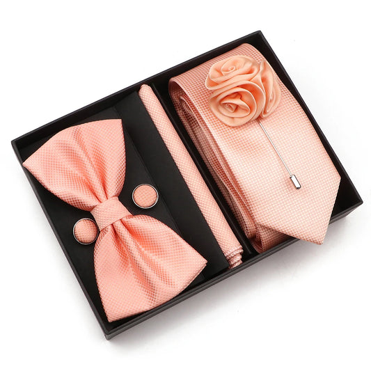 Talisman Tie Set – Peach Champagne Formal Set