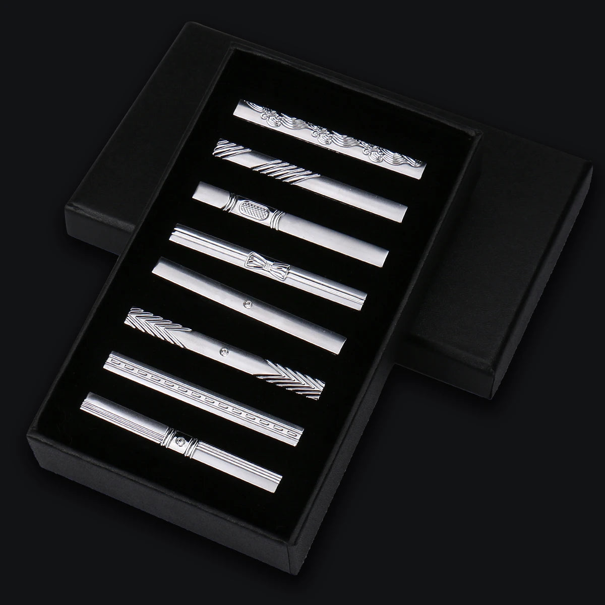 Talisman Tie Clip Set - Baroque Accent