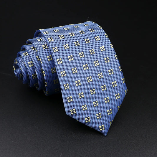 Clisson - Sky Blue Geometric Floral Tie