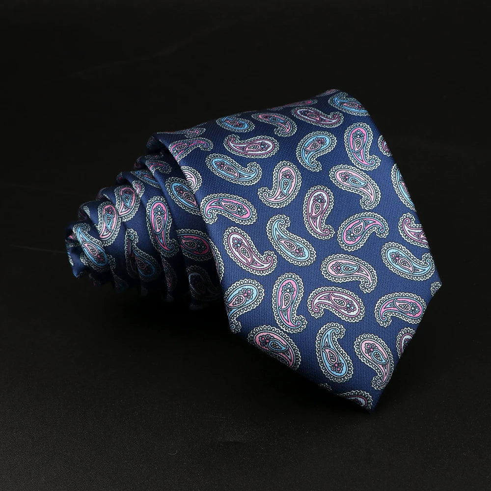 Gualtieri - Navy Paisley Accent Tie