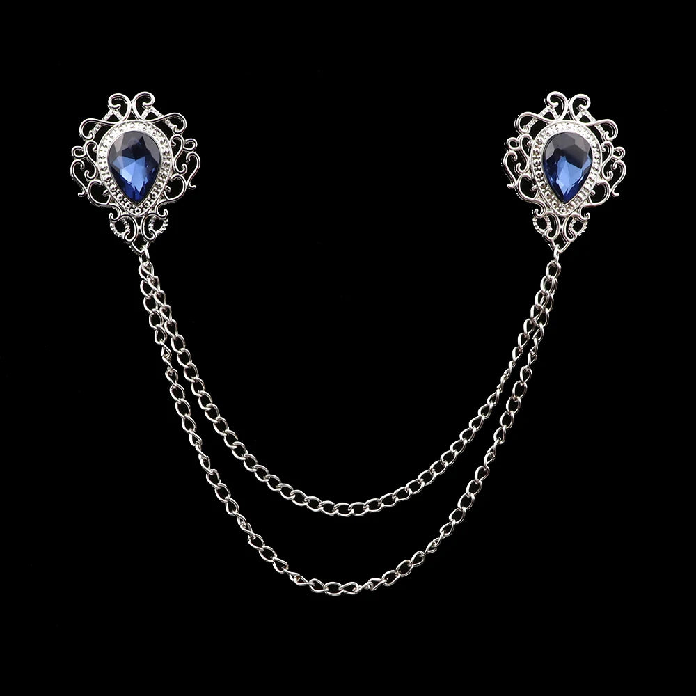 Talisman Brooch - Silver Midnight Filigree Heart