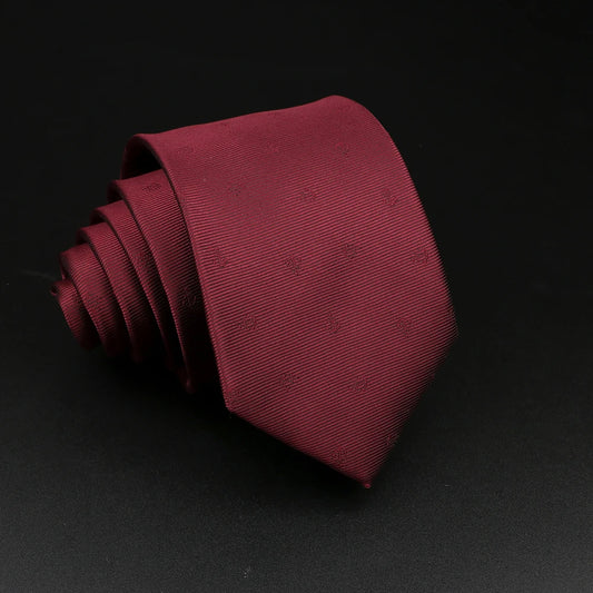 Stafford - Burgundy Anchor Pattern Tie