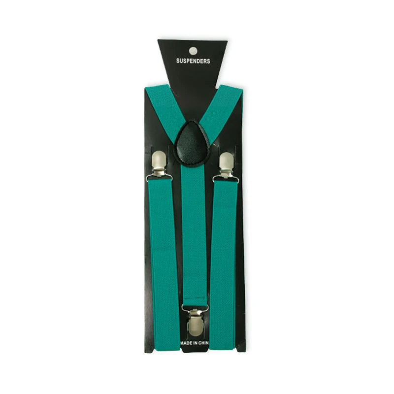 Teal suspenders