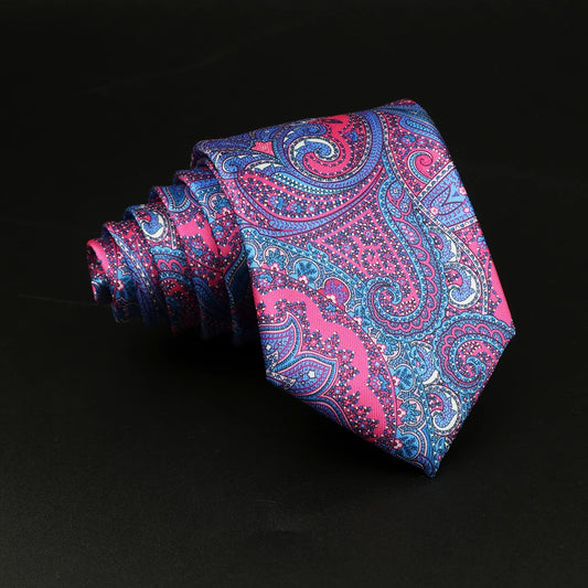 Savelli - Fuchsia Royale Paisley Tie