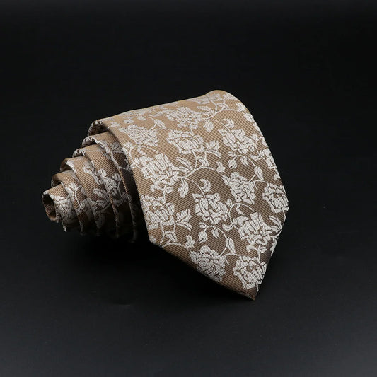 Villeneuve - Beige & Ivory Floral Tie