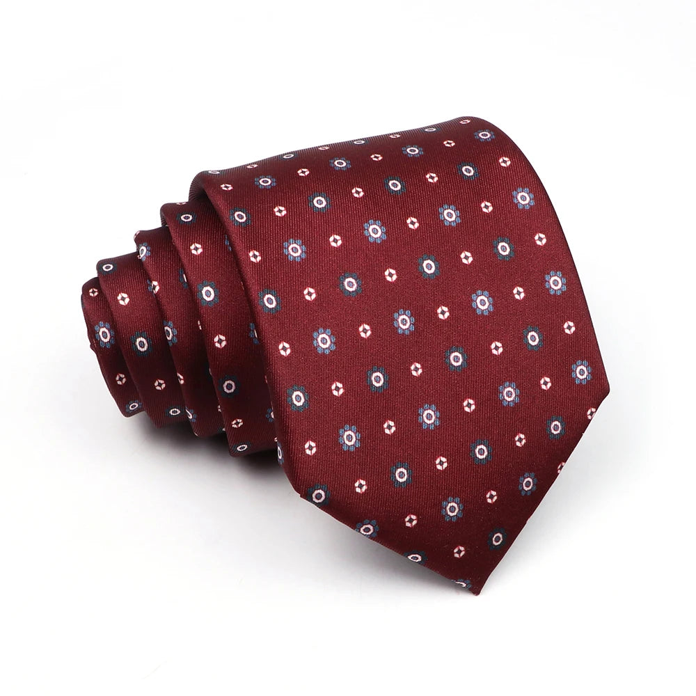 Tilbury - Burgundy Pin Dot Tie
