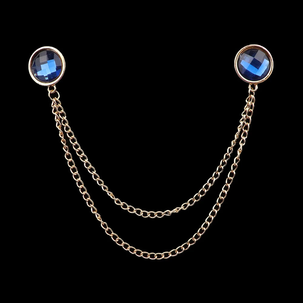Talisman Brooch – Gilded Midnight Duet