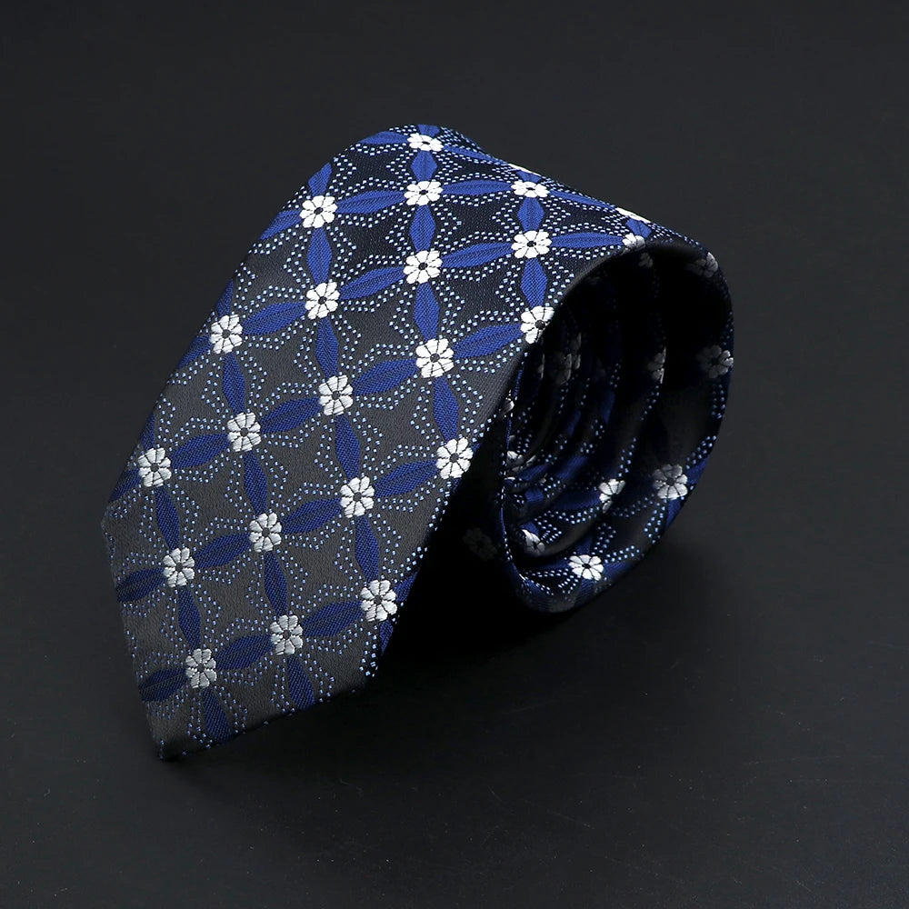 Faversham - Blue Daisy Grid Tie