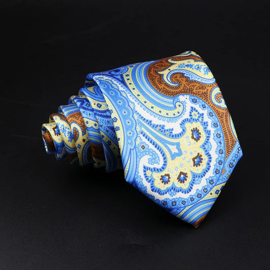 Brivio - Azure Caravan Paisley Tie