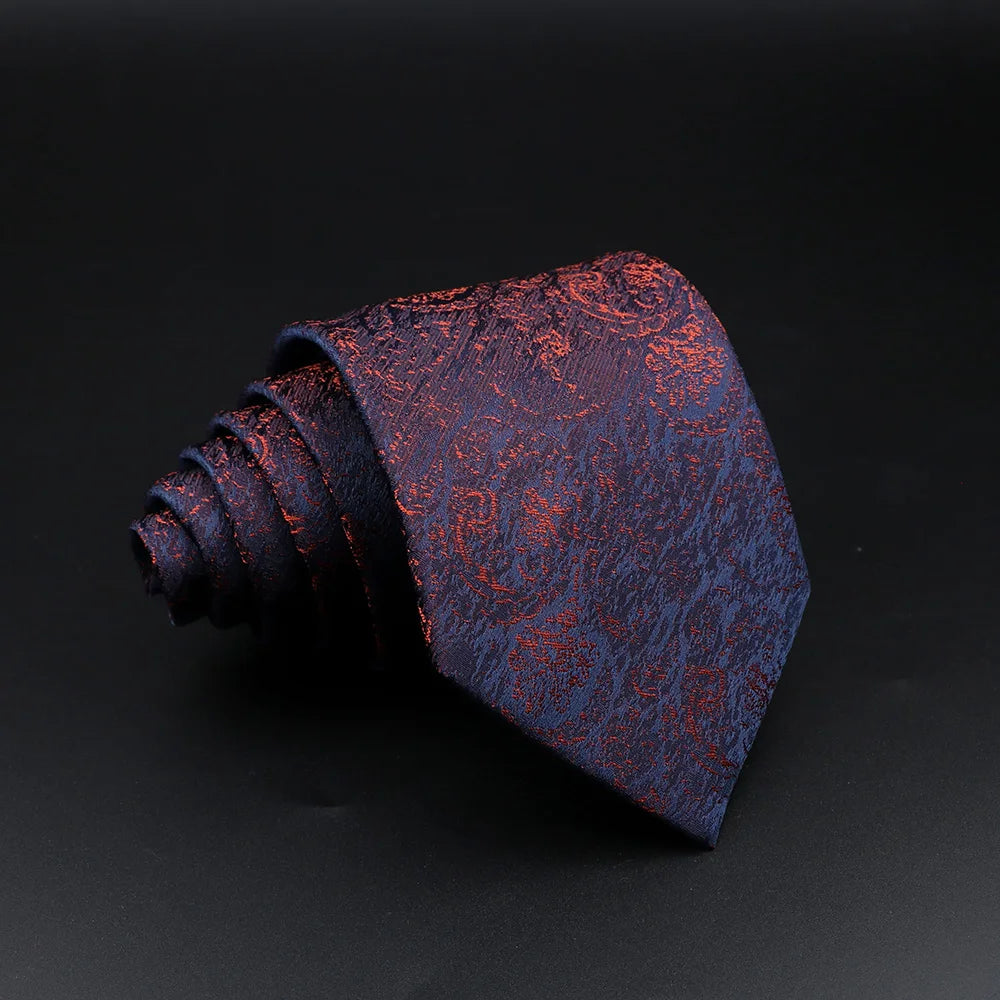 Quiñones - Navy & Copper Textured Tie