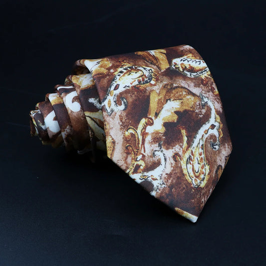 Biscari - Baroque Bronze Abstract Tie