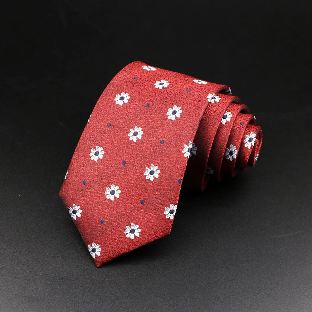 Pannocchieschi - Crimson Bloom Tie