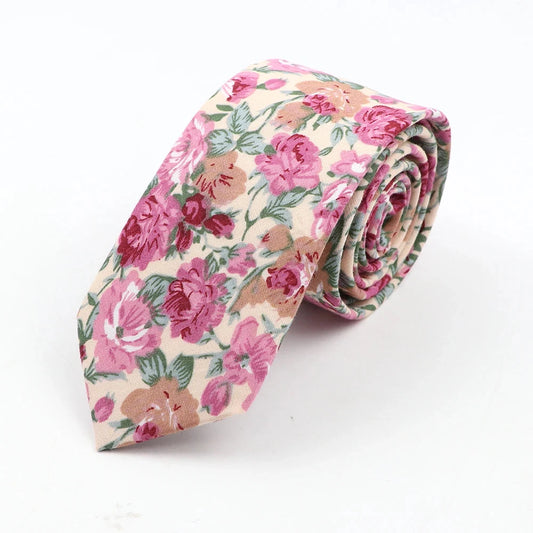 Abernathy - Pink Rose Garden Tie