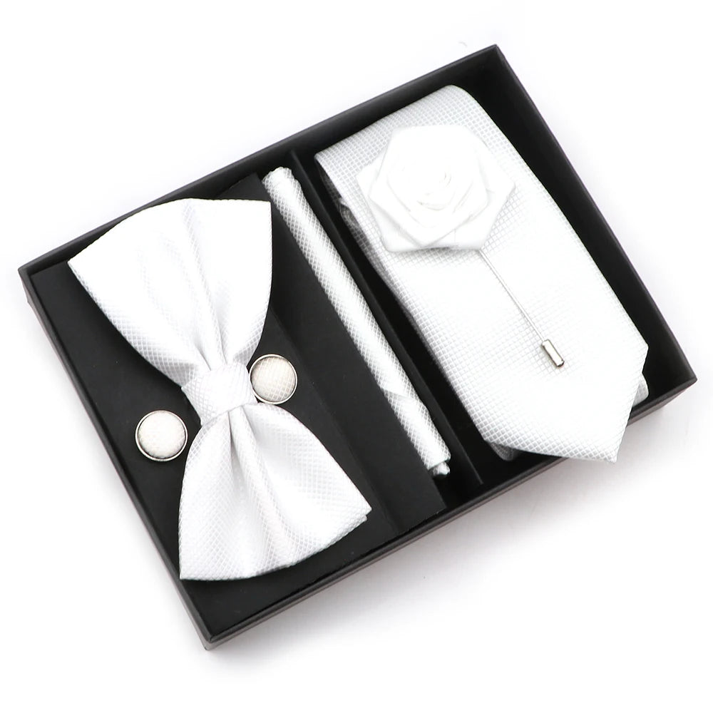 Talisman Tie Set – Classic White Formal Set