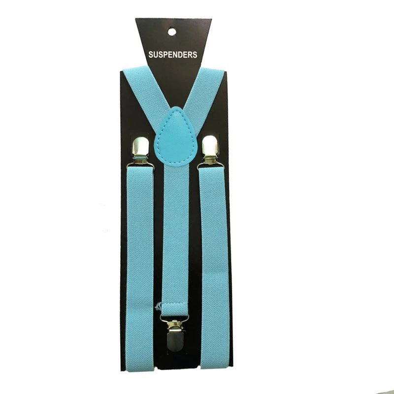 Baby Blue suspenders