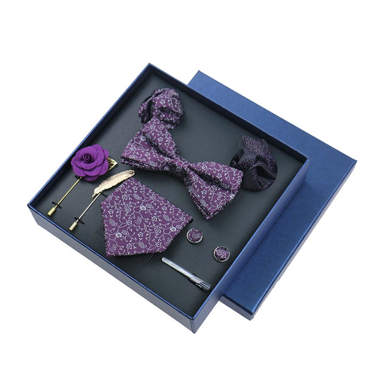 Fenwick - Talisman Tie Set – Imperial Purple Paisley Luxury Set