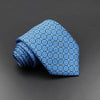 Rochechouart-Mortemart - Blue Floral Mosaic Necktie