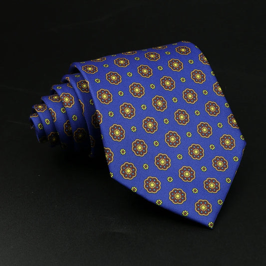 Gattamelata - Royal Blue Vintage Floral Medallion Tie