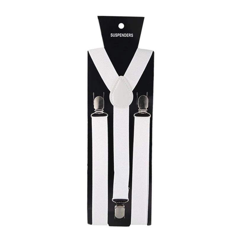 White suspenders