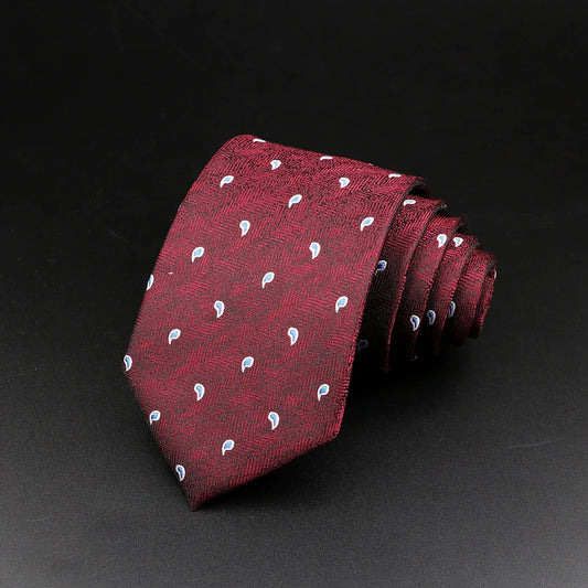Cicogna - Crimson Whisper Paisley Tie