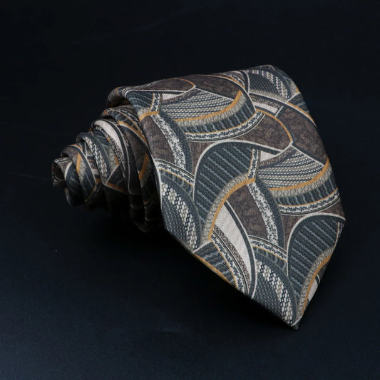 Gambacorta - Earth-Tone Vintage Arch Tie