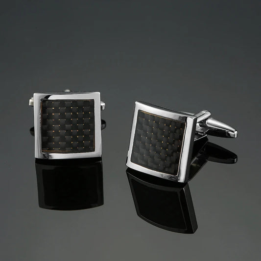 Talisman Cufflink – Shadow Carbon