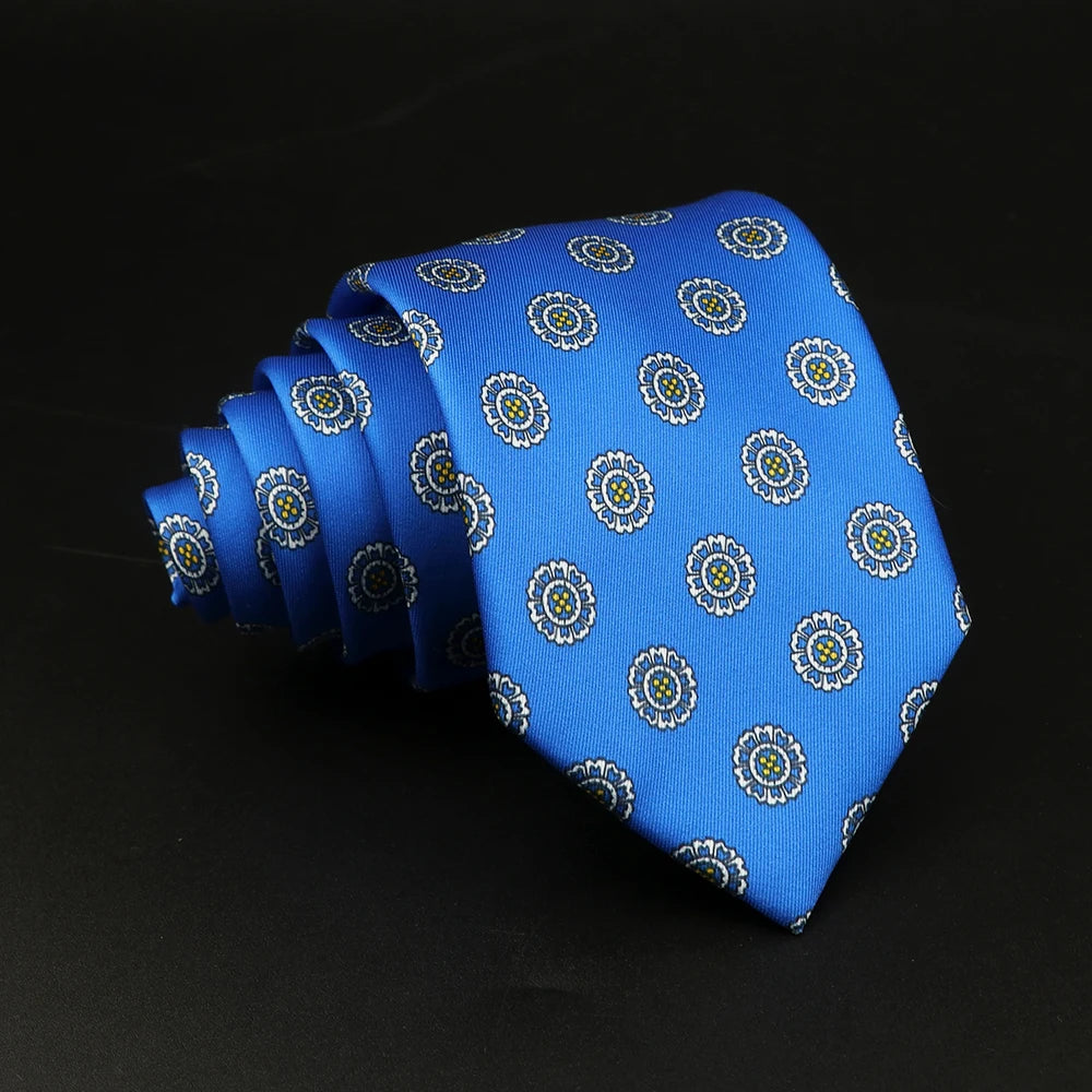 Sanvitale - Azure Rosette Tie
