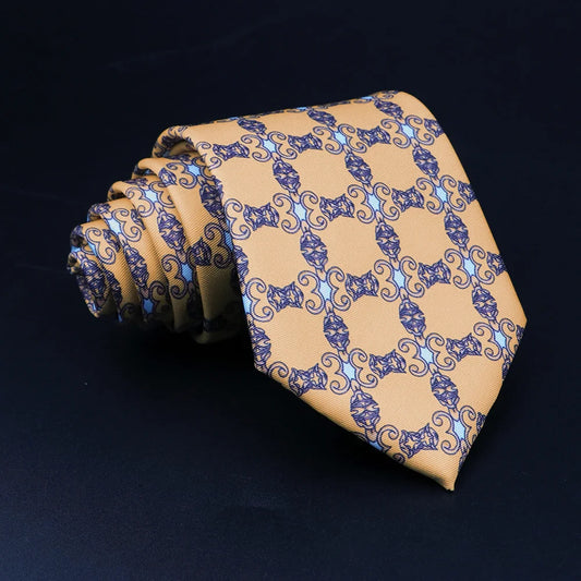 Bevilacqua - Navy & Gold Regal Stripe Tie