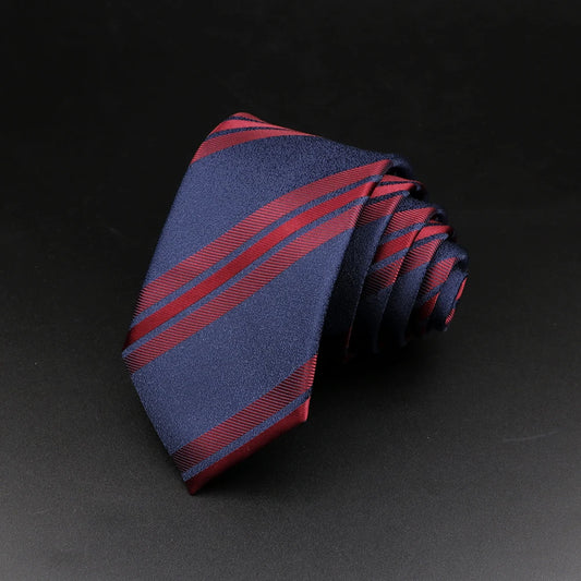 Casati - Regal Navy & Crimson Stripe Tie