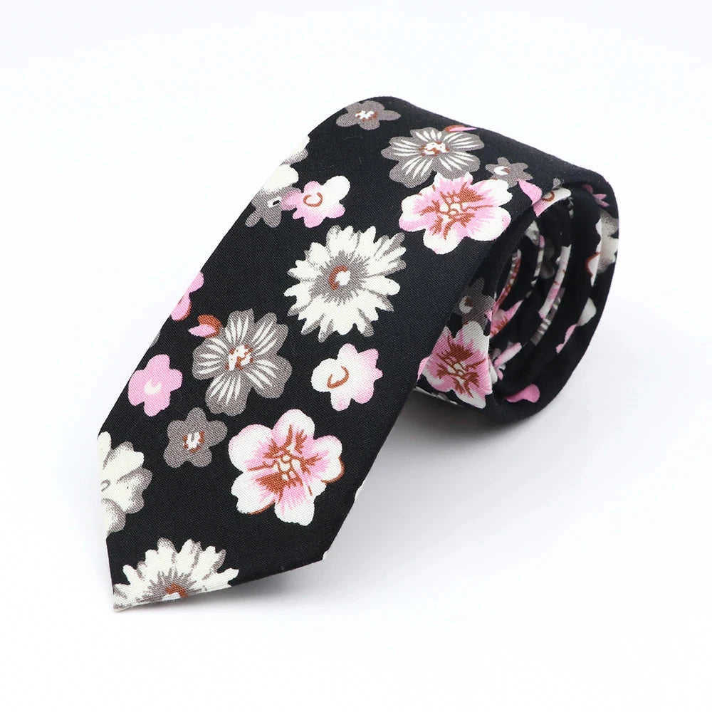 Ullswater - Midnight Cherry Blossom Tie