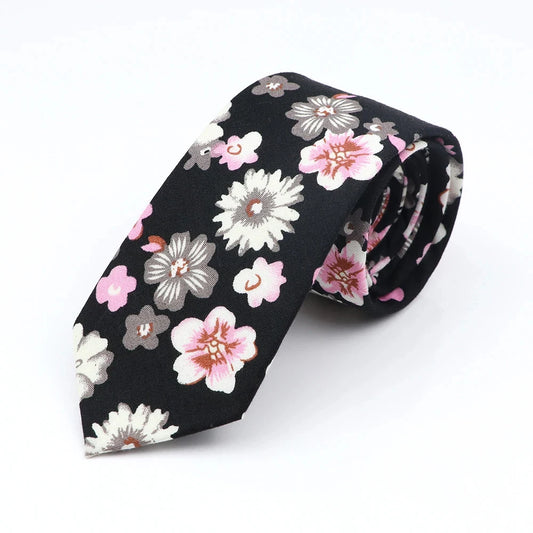 Ullswater - Midnight Cherry Blossom Tie