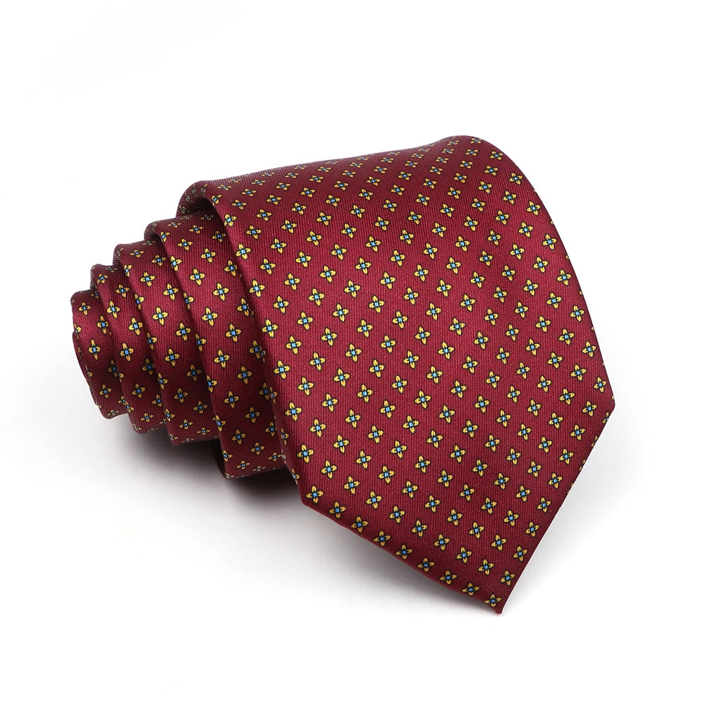Oakworth - Maroon Pin Dot Tie