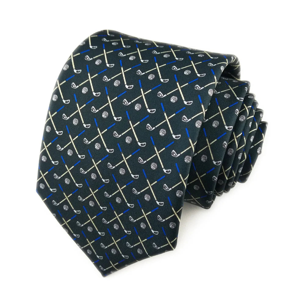 Catton - Teal Golf Wedges Tie