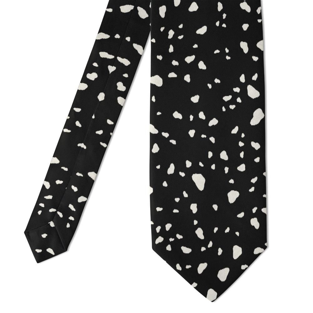 Munthe - Black & White Dalmatian Spot Tie – Evening Spots